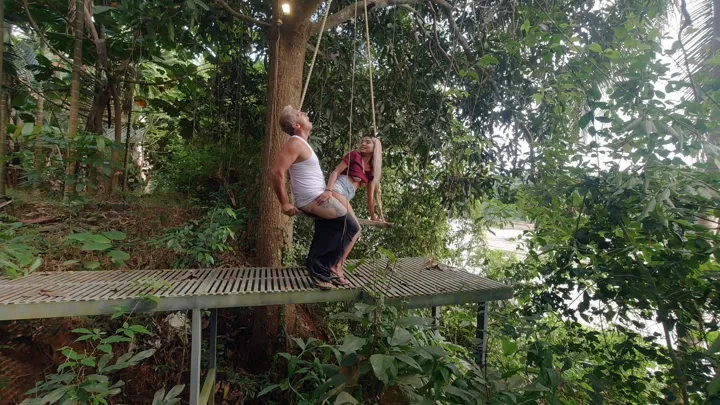 Poster for video Outdoor Anal On A Swing By The River